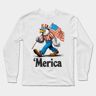 'Merica - USA Freedom Eagle Long Sleeve T-Shirt